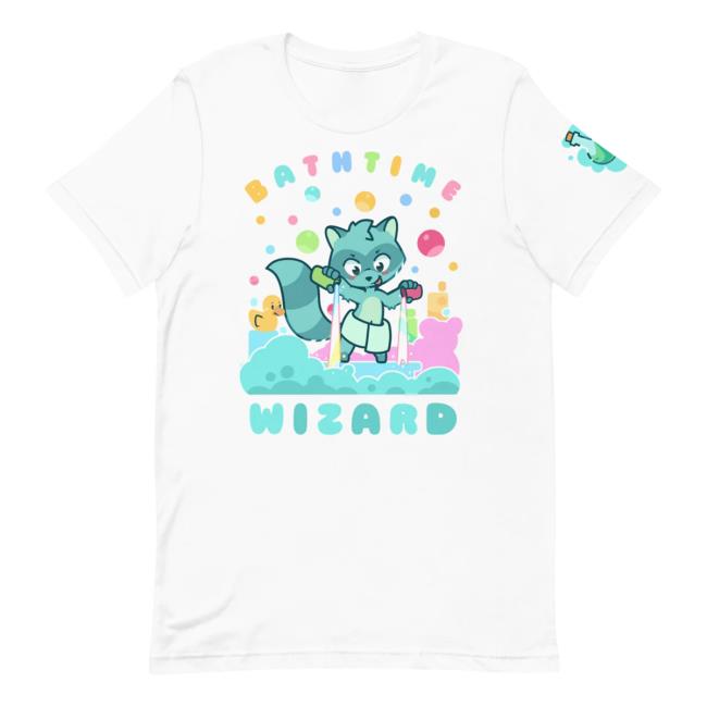 Official Pretend Again Bathtime Wizard Tshirt White (OwO / Oh Woah! Shirt) Pretendagain