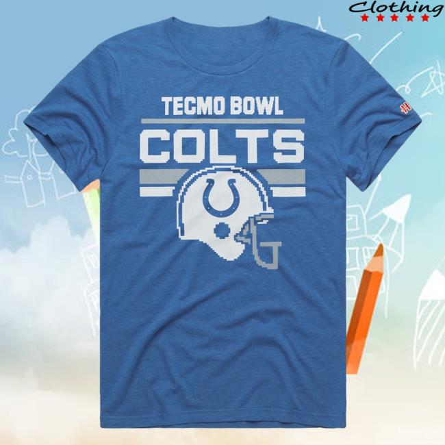 Official Homage Merch Tecmo Bowl Indianapolis Colts Tees Apparel Clothing Store Shop