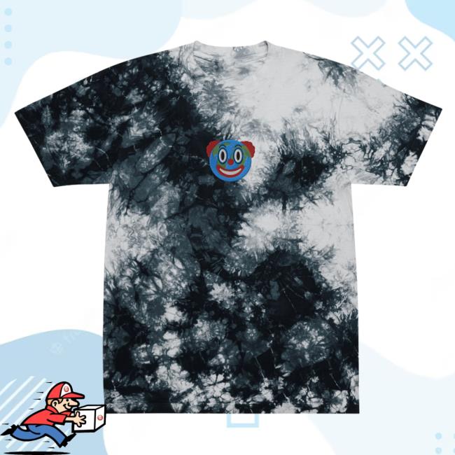 Official Liberty Maniacs Clown World Tie-Dye Hot Shirt Black / White Libertymaniacs