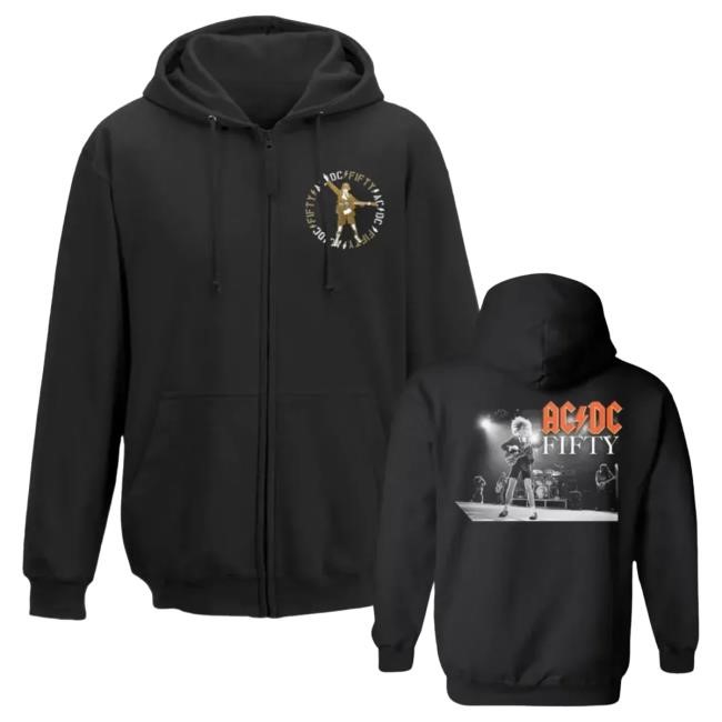 Official Ac Dc Merch Store AC/DC 50 Years of Angus Sweater Ac Dc Shop Acdc Clothing