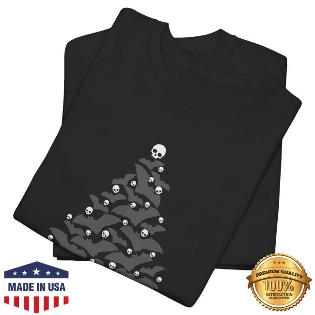 Official Murder with my Husband Christmas Bone Tree Hoody MWMH Postcat