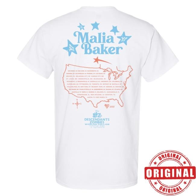Official Worlds Collide Merch Malia Baker Cast Shirts