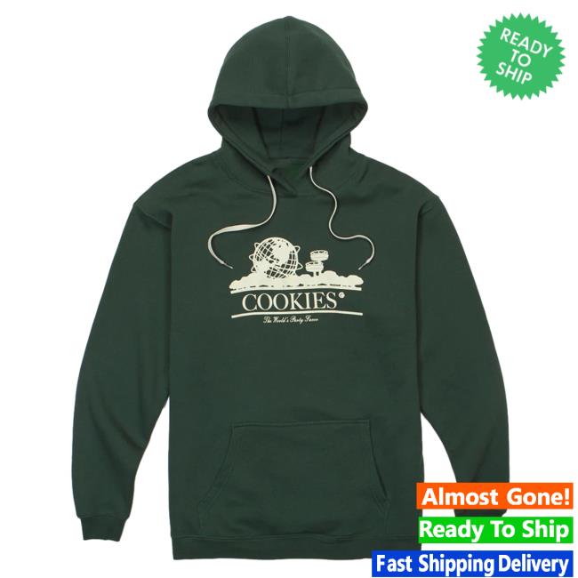 Official Cookies Merch Store World's Party Favor Hoodies Forest Green