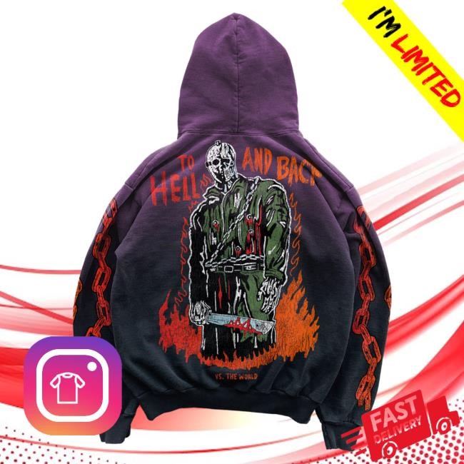 Official Warren Lotas Hell and Back Hoody - Purple/Black