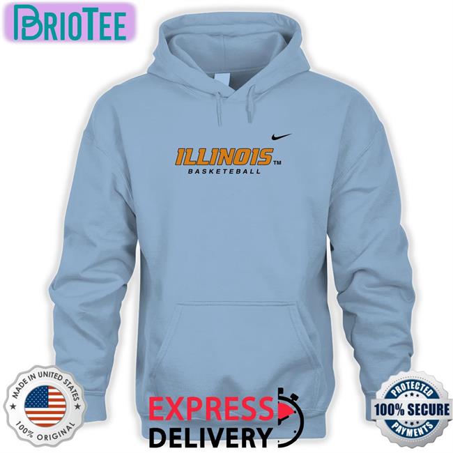Its Whipple Illinois Basketeball Offical Hoodie Shirt Coleman Hawkins