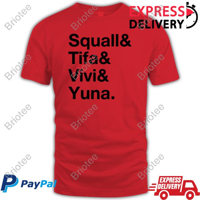 Official Ben Starr Squall & Tifa & Vivi & Yuna Tee Shirt Final Fantasy The Game Awards