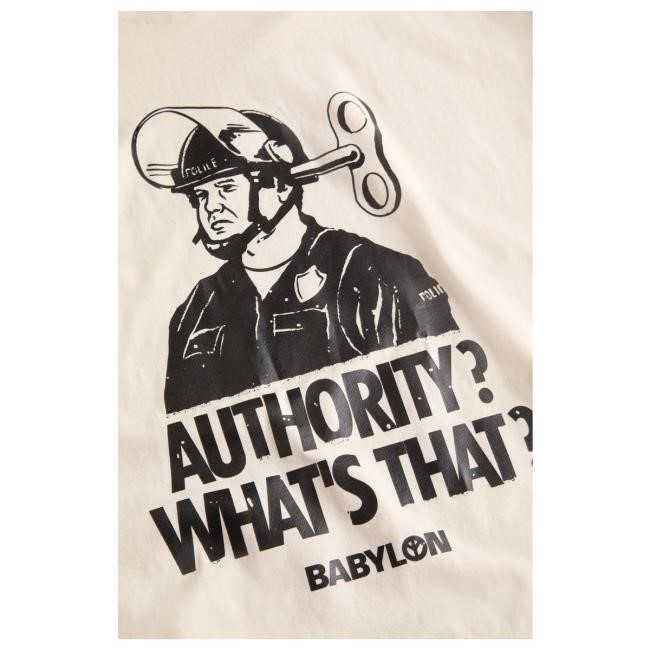 New Babylon La What's Authority Tee Urban Visual Top