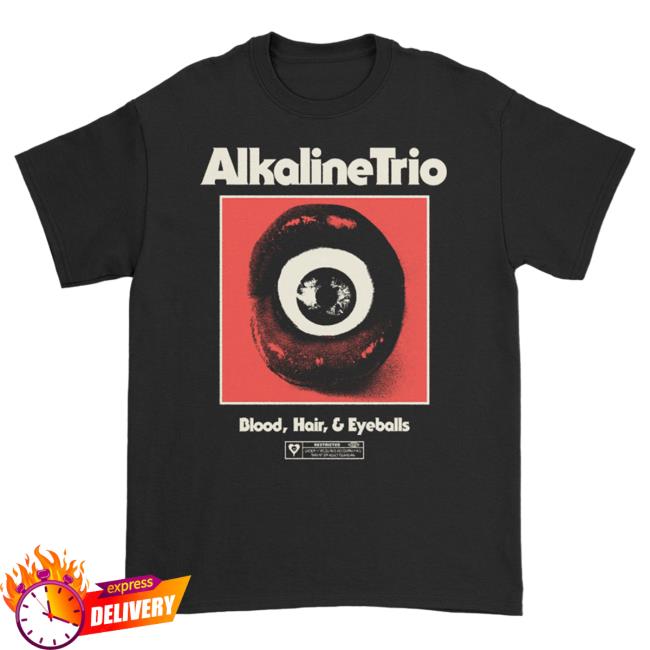 Official Alkaline Trio Merch Store Shop Alkaline Trio BHE Eyeball Lips Attractive Shirt (Black)