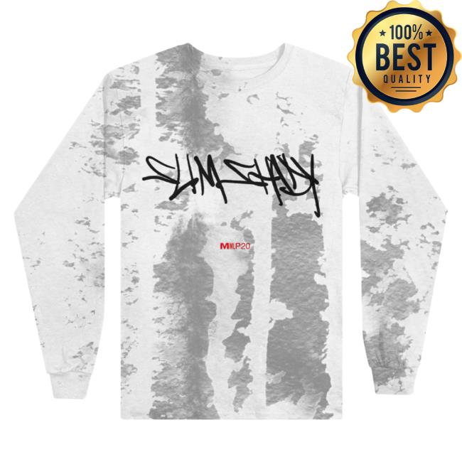 Eminem Slim Shady Clothing Shop Store Slim Shady Long Sleeve T-Shirt Grey Tie Dye SlimShady Merch