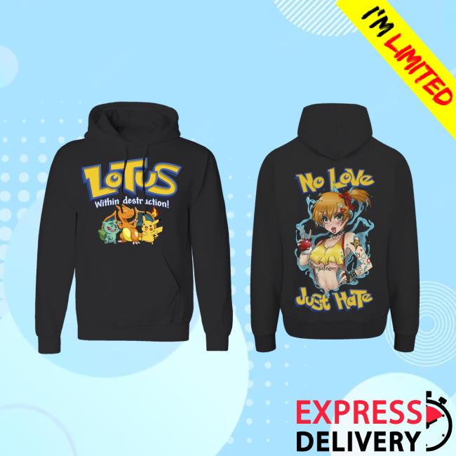 Indie Merch Within Destruction Wd Lotus X Pokemon Pull Over Hoodie IndieMerchStore
