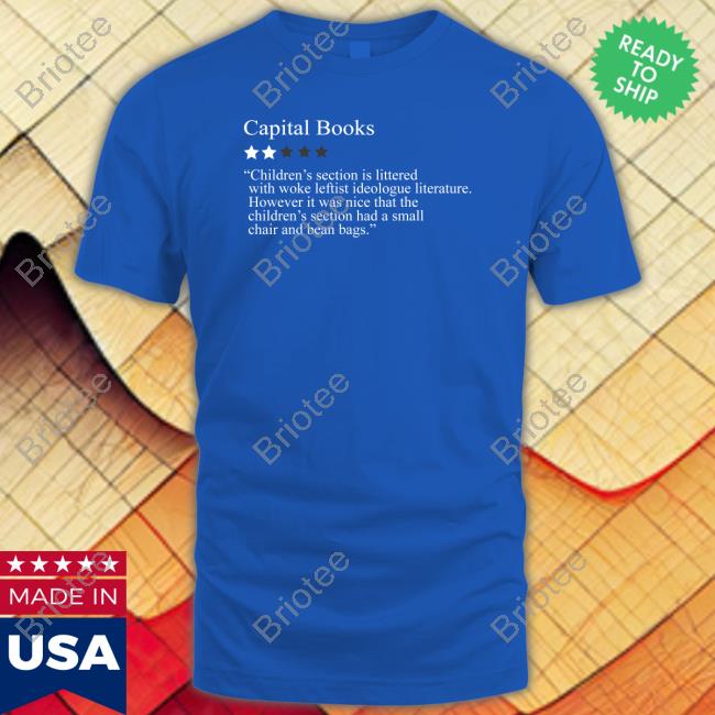 Official 2 Stars For Woke Leftist Literature Capital Books T-Shirt
