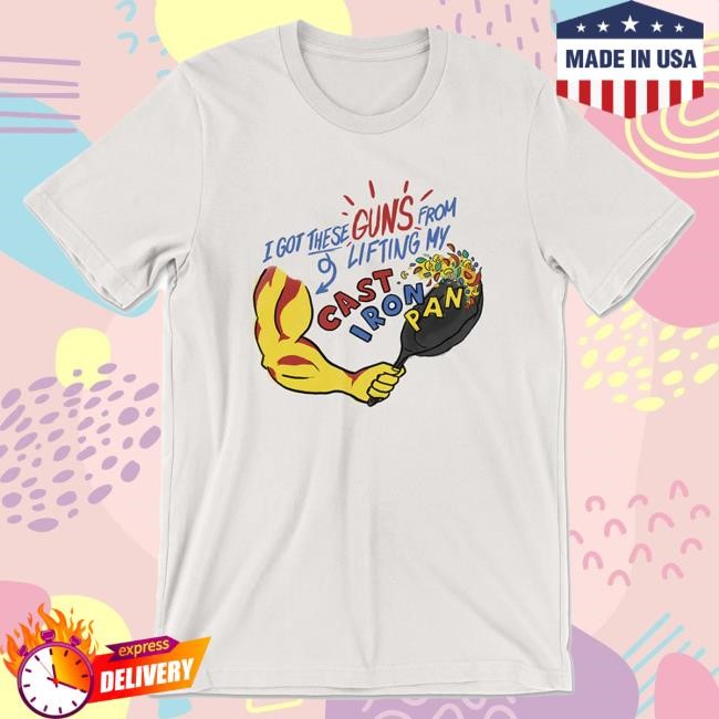 Official Drawfee Merch Store Dftba Lifting Cast Iron Shirts (Vintage White)
