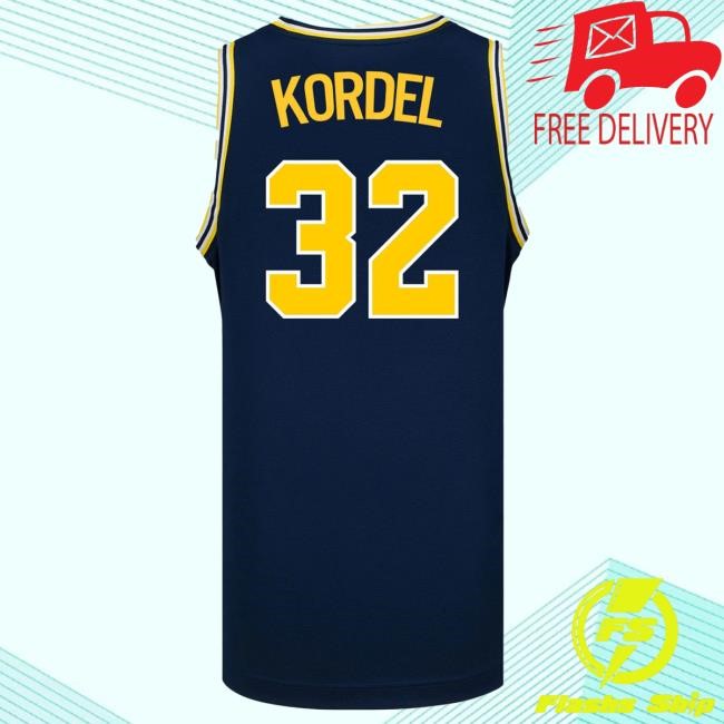 Michigan Wolverines #32 Malick Kordel Student Athlete Blue Basketball Jersey Shirt | The M Den Official Merch Store Shop