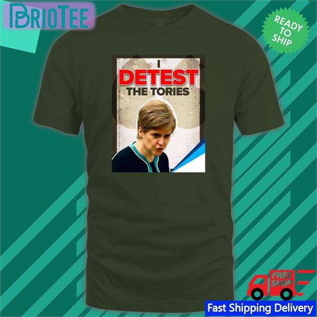 Janey Godley Detest The Tories Baseball Sleeve Tee Tracey