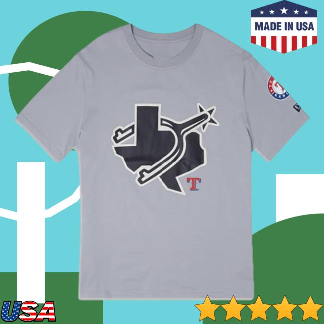 Official New Era Merch Texas Rangers City Connect Gray T-Shirts
