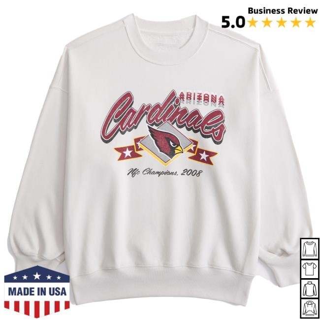 Official Abercrombie And Fitch Clothing Arizona Cardinals Vintage Sunday Sweater NFL by Abercrombie