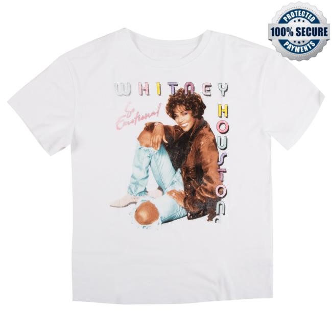 Official Whitney Houston Clothing Whitney So Emotional Kids Hot Shirt