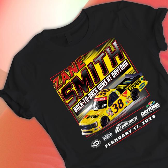 Official Front Row Motorsports Merch Zane Smith 2023 Daytona Win Shirt