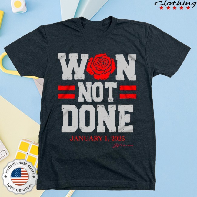 Gvartwork Won Not Done Commemorative Roses Shirt