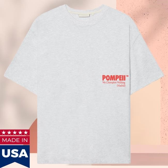 Pompeii Classic Grey Boxy Tshirt | Buy Official Pompeii Apparel