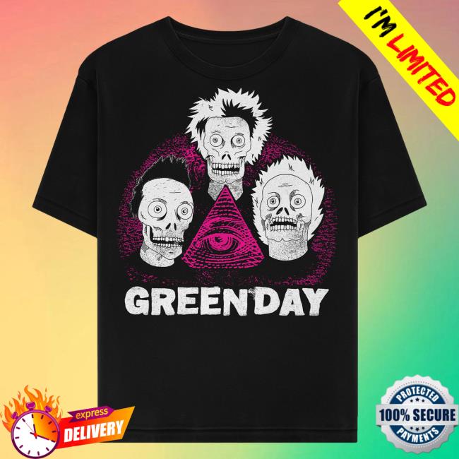 Official Green Day Merch Store Shop Green Day Zombie Pyramid Tshirt GreenDay