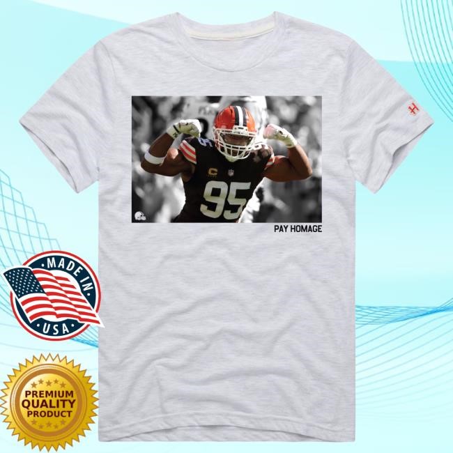 Seasonal Myles Garrett Cleveland Browns Homage Player T-Shirt Ash
