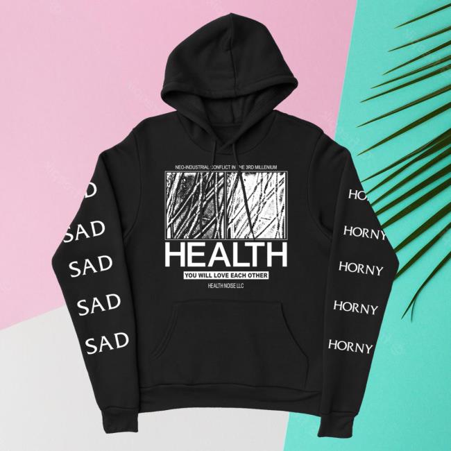 Official Health Merch Health "Bodyhammer" Black Long Sleeve Shirt