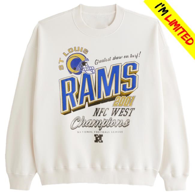Rams Legacy Graphic Crew Sweatshirt For Fan Sections