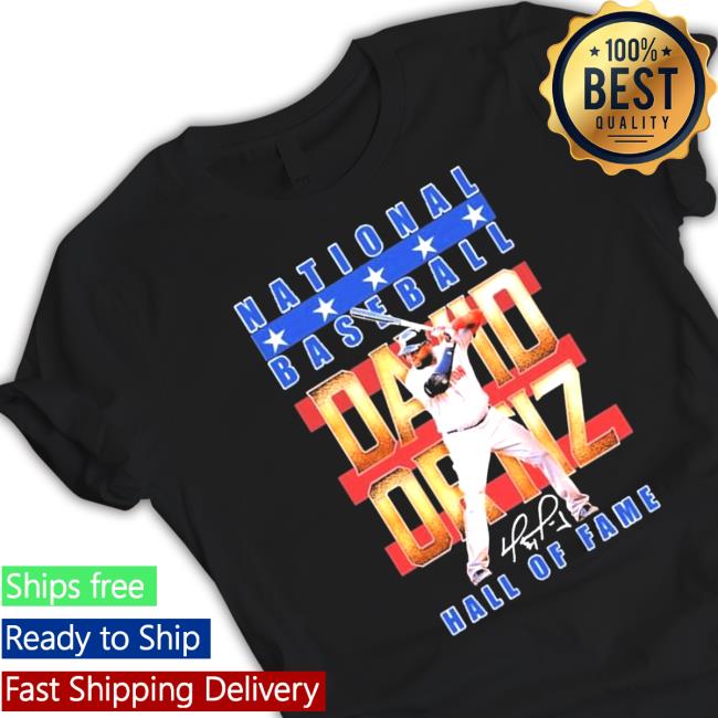 David Ortiz National Baseball Hall of Fame signature 2022 Long Sleeve T Shirt