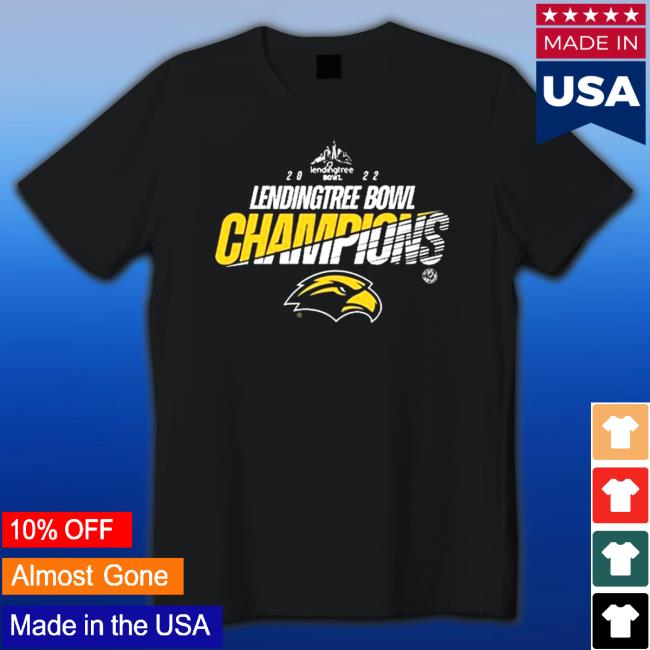 Official Southern Miss 2022 LendingTree Bowl Champions Tee Shirt