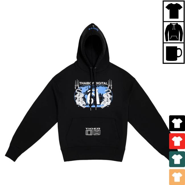 Official Year0001 Shop Year0001 Thaiboy Digital / Tiger Pullover Sweatshirt / Black