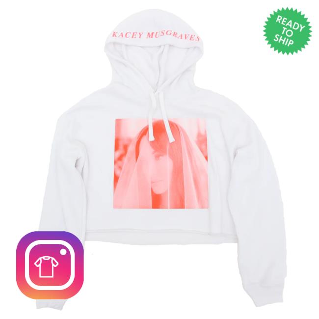 Official Kacey Musgraves Merch Store KaceyMusgraves Veil Cropped Popover Sweatshirt Kacey Musgraves Apparel Clothing Shop