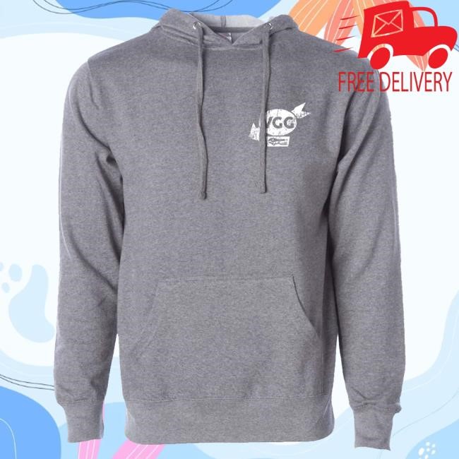 Official Vice Grip Garage Merch Store Shop Vice Grip Garage Vintage Grey Hooded Sweatshirt Vicegripgarage