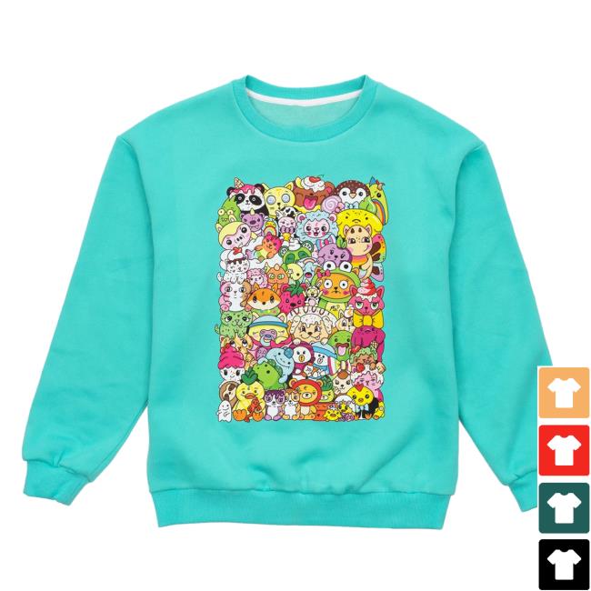 Official Moriah Elizabeth Merch Store Shop Jam Packed Bunch Sweatshirts Teal MoriahElizabeth