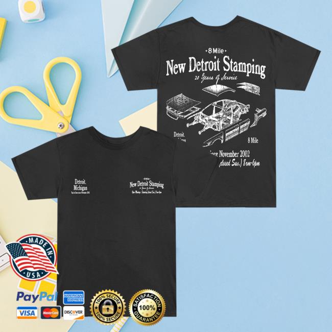 Official 8 Mile New Detroit Stamping T-Shirt