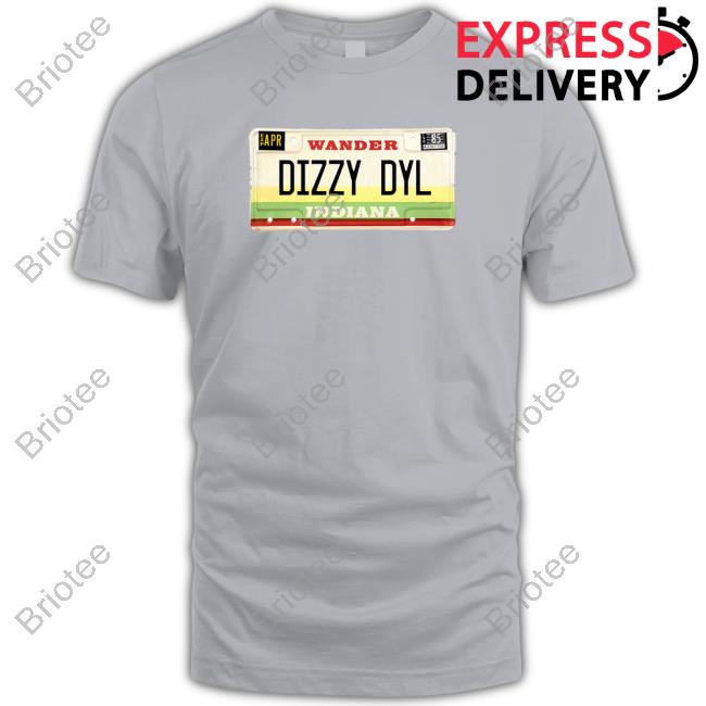 Official Wander Dizzy Dyl Indiana Plate Shirt