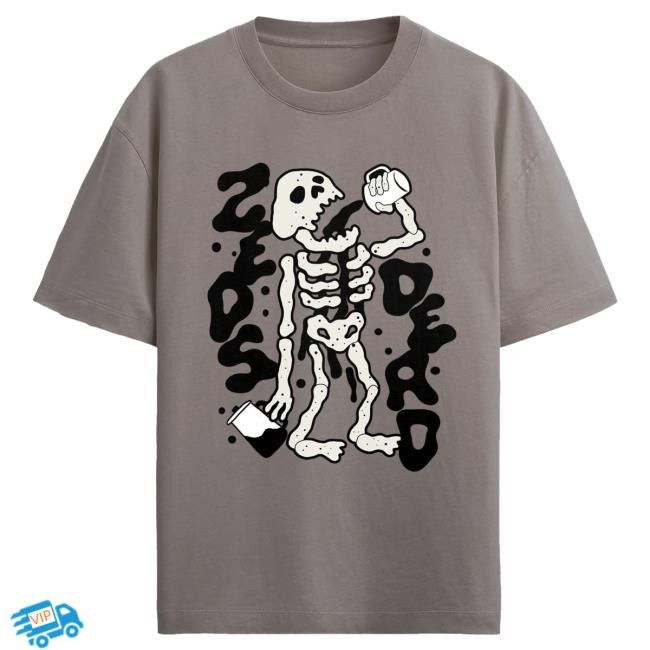 Official Zeds Dead Merch Store Zeds Dead - Pressin Beanz - Heavy Faded Gray Tees