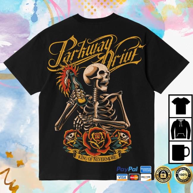 Official Parkway Drive Merch Store Molotov Skeleton Top Shirt Official Parkway Drive Merch Store Molotov Skeleton New Shirt