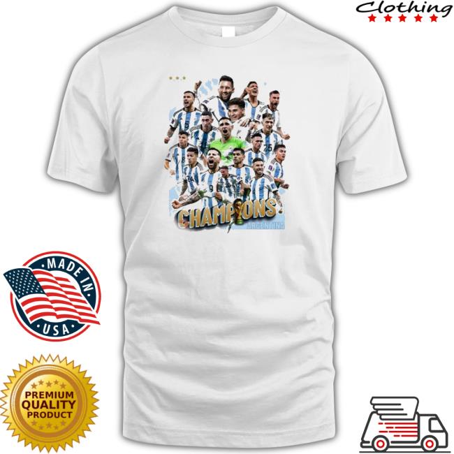 Argentina Football 2022 World Cup Qatar Champions Lionel Messi Hooded Sweatshirt