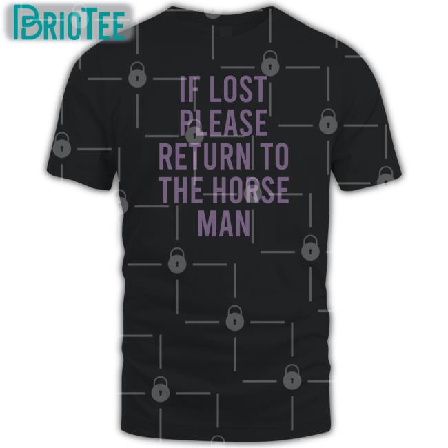 If Lost Please Return To The Horse Man T Shirt Camp Half-Blood Updates