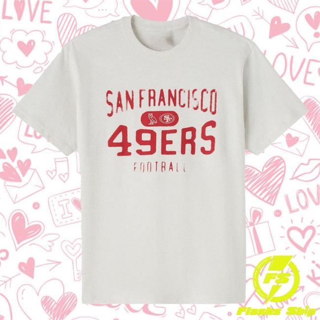OVO x NFL San Francisco 49ers Heather Gray Unisex Tee