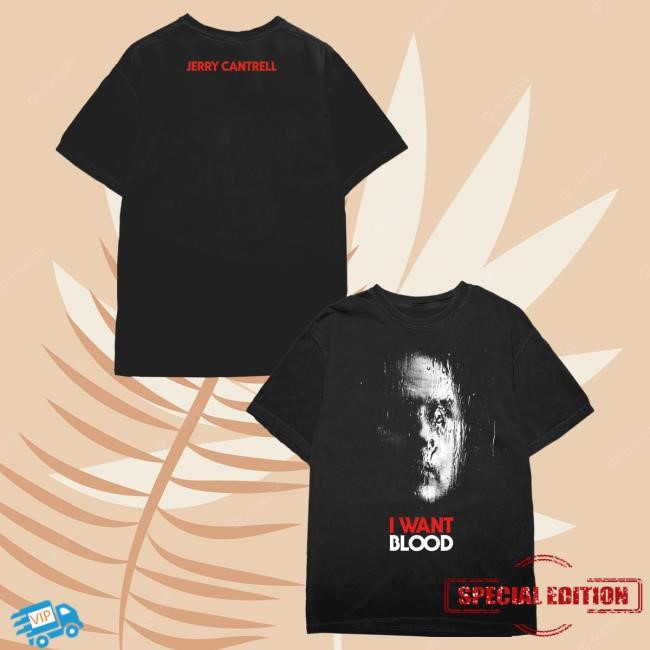 Official Jerry Cantrell Merch Jerry Cantrell I Want Blood Album Tee