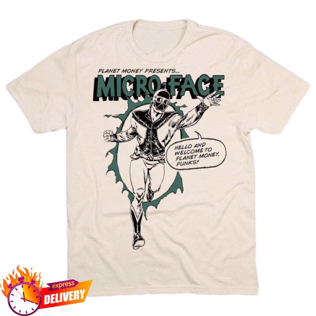 Official Npr Merch Shop Micro-Face Shirt A Planet Money Comic