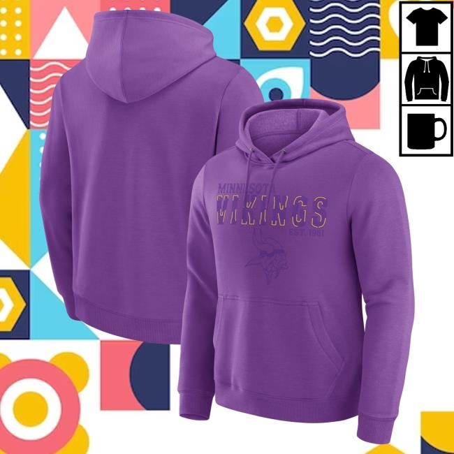 Official Minnesota Vikings Clothing Men's Darius Rucker Collection by Fanatics Purple Minnesota Vikings Hoody MinnesotaVikings