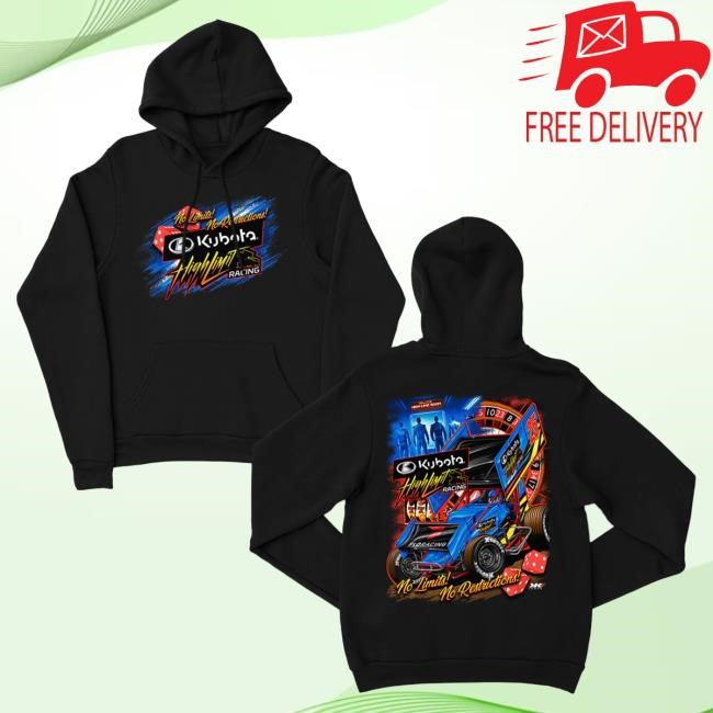 Official High Limit Racing 2025 No Limit No Restrictions Hooded Sweatshirt - Black