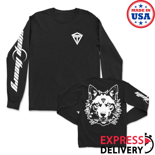 Official Sleep Theory Merch Store Shop Wolf T Shirt (Black) SleepTheory