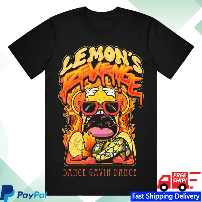 Official Dance Gavin Dance Band Merch Lemon's Revenge Black New Shirt DanceGavinDance