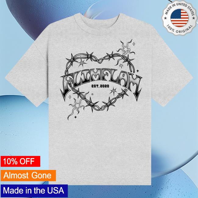 Official Flim Flam Merch Store FF Barbed Wire Popover Shirt Grey FlimFlam Apparel Clothing Shop