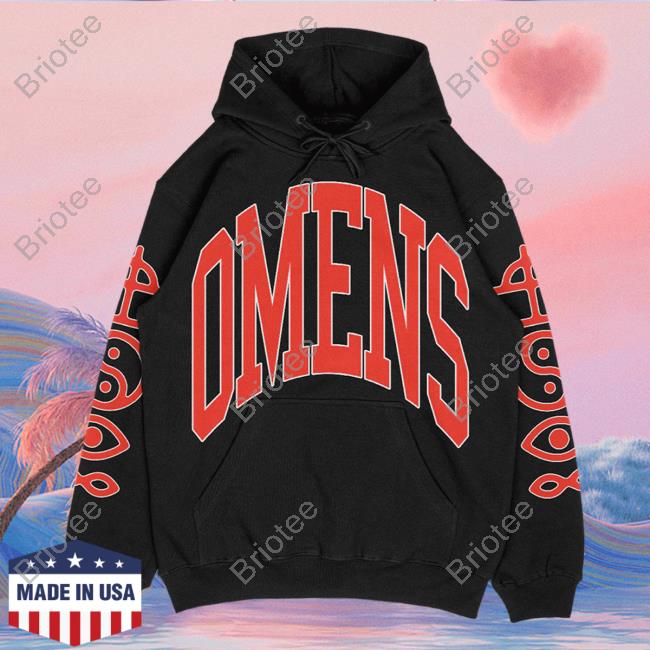Bad Omens Official Merchandise Omens Varsity Hoodies Black Badomensofficial