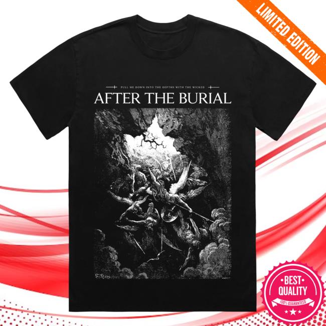 Official After The Burial Merch Mouth Of Hell Black T-Shirt